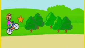 Мультик Игра Катаемся на велосипеде - Cartoon Game Ride a bike