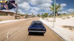 FORD MUSTANG 1967 (900HP) / FORZA HORIZON 5 - STEERING WHEEL + GEARBOX GAMEPLAY!