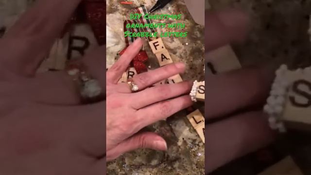 DIY Christmas ornaments with scrabble letters смотреть онлайн