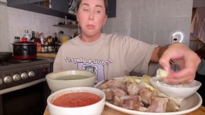 МУКБАНГ/АВАРСКИЙ ХИНКАЛ/Очень вкусно и сытно