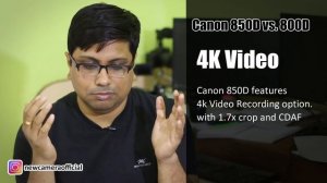 Canon 850D vs Canon 800D Hindi