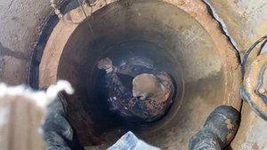 З-й колодец на участке. Проходим плывун в колодце.