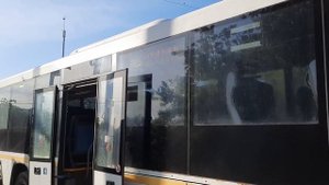Автобус ГолАЗ-622810-10 следует по маршруту 32 "Воскресенск - Сады - Барановское - Воскресенск"