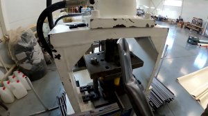 Станок для сплющивания трубы. Пресс 100 тонн. Матрицы  25 / 32 / 40 мм.