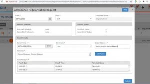 Add Attendecne Regulerization Request