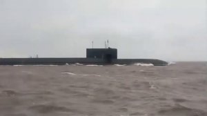Атомная подлодка "Подмосковье" уходит на свою базу