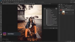 1-Minute Brown Color Grading Effect in Photoshop | Photo Effect + FREE ACTION FILE