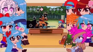Friday Night funkin' Reacciona a Vs Naruto y Naranja Glitch