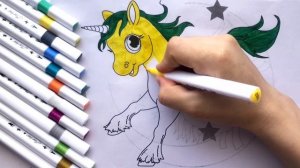 Единорог |Раскраска Единорога |Рисуем Единорог