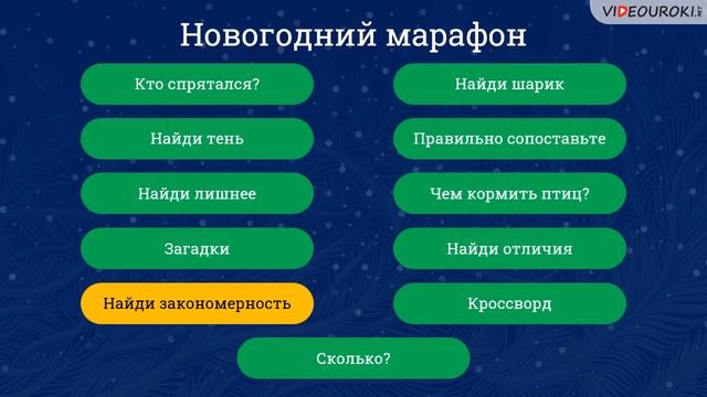 Видеоурок для начальных классов «Новогодний марафон»