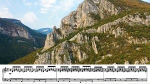 SCHUBERT, Franz: Ave Maria, Op. 52 No. 6, D. 839 in B flat Major (bass clef and piano)