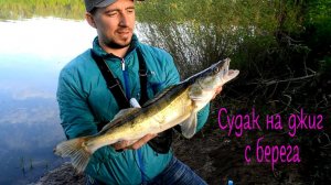 Береговой джиг, ловля судака