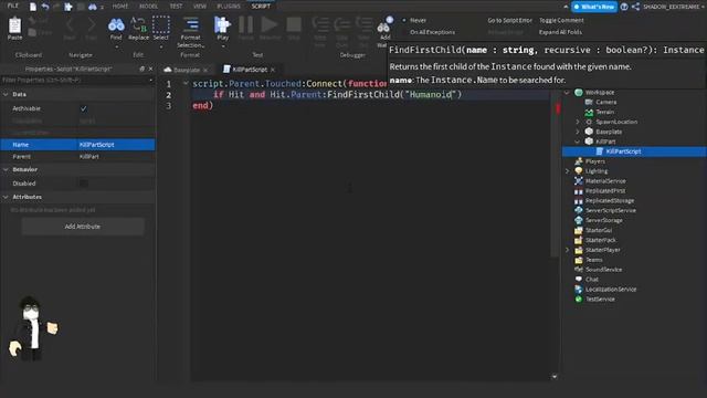 How to make kill parts in Roblox Studio смотреть онлайн