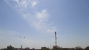 GOD SHIRDI SAI BABA APPEARING IN SKY WITH ॐ (OM) 