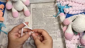 лёгкий способ связать гриву на единорога