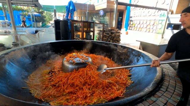 МЕГА ПЛОВ НА ГИГАНТСКОМ КАЗАНЕ | 3000 КГ ПЛОВА КАЖДЫЙ ДЕНЬ | САМЫЙ БОЛЬШОЙ ЦЕНТР ПЛОВА | ТАШКЕНТ.