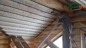 Утепление скатов крыши эковатой. Знакомство с процессом от А до Я.