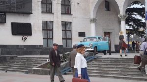 Съемки фильма "Гурзуф" на жд вокзале Симферополя