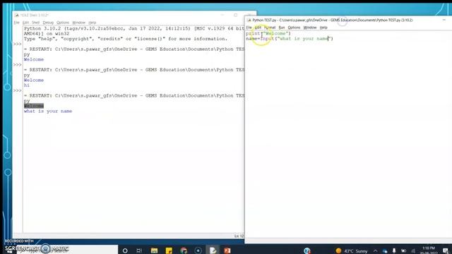 Input and Output in Python