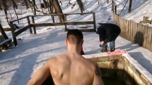 Купание в купеле Голосеево