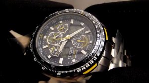 Обзор мужских наручных часов Citizen Eco-Drive Blue Angels Skyhawk A-T Titanium JY0050-55L