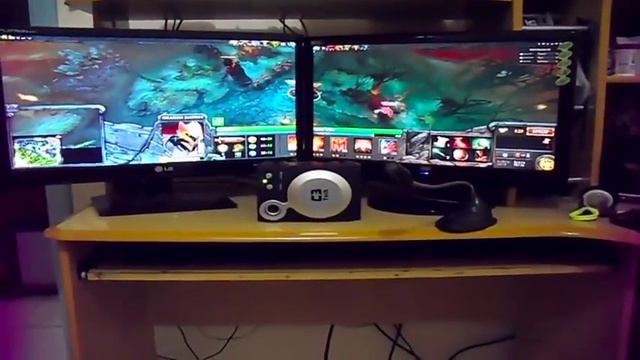 #3 - l GAMEPLAY l - Dota 2 on EYEFINITY Dual Monitors 3360x1050 смотреть онлайн