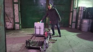 полусухая стяжка роботом. тестирование.