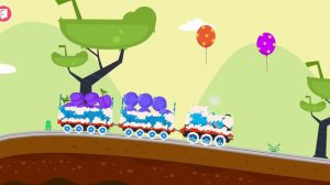 Мультфильм для детей. Синий паровоз. Детские игры. Cartoon for children.  Blue locomotive.