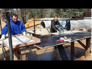 Сверление глухих отверстий под анкера KS9 на ручном станке "Новая Грань"