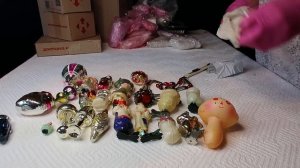 ?Распаковка - что ценится у коллекционеров?   / винтажные, антикварные елочные украшения СССР