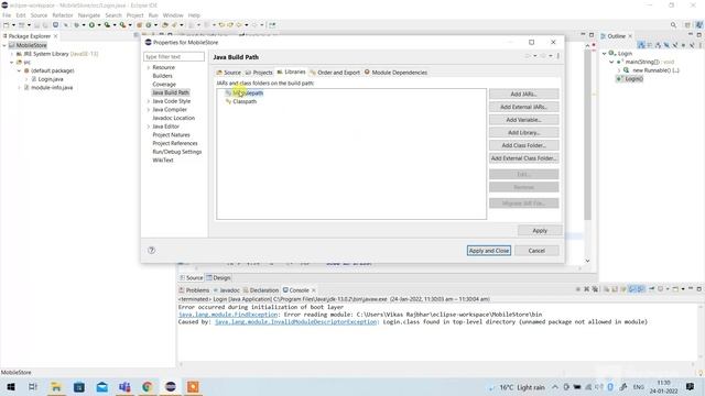 How To Fix Error Occurred During Initialization of Boot Layer Java Eclipse 2022 смотреть онлайн