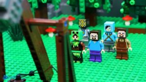 Zombie Apocalypse vs Zombie Security House Battle - LEGO Minecraft Animation