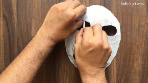 Halloween mask/ how to make a 3D paper Halloween mask/Scary Halloween Mask/DIY Mask