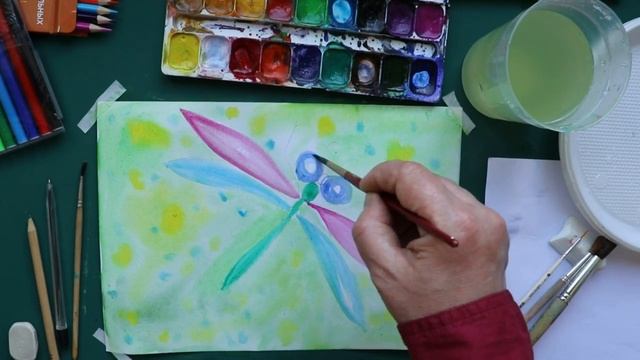 Дома с пользой с клоуном Милей. Рисуем насекомых. «Стрекоза» смотреть онлайн