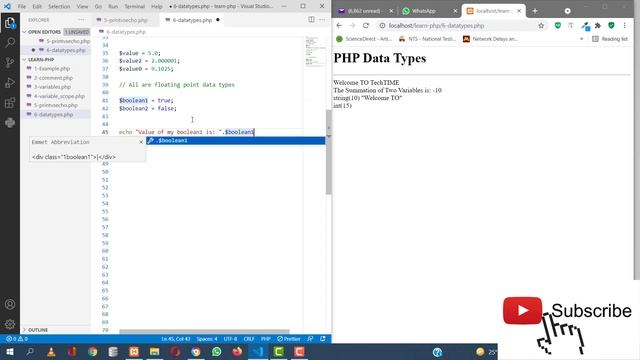 8- Data Types | | PHP Complete Course | 2022