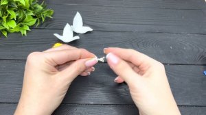 Нарцисс из фоамирана Цветы из фоамирана Flores de fomi