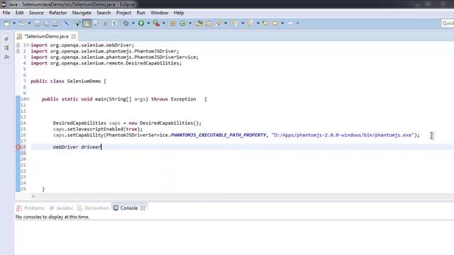 Phantomjs with Selenium Webdriver Java смотреть онлайн