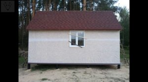 Каркасный домик 6Х3. Tiny House. Этап 3. Черновая обшивка, утепление, установка окон, мягкая кровля