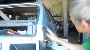 Ваз 2114  Угол заднего крыла, дверь.  Кузовной ремонт.