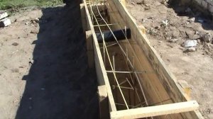 Опалубка ленточного фундамента