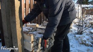 Поленница, в которой дрова высохнут БЫСТРО и ХОРОШО