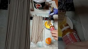 Бумажная лоза.... Красим бумажные трубочки... Как покрасить в белый цвет..бумажные трубочки..
