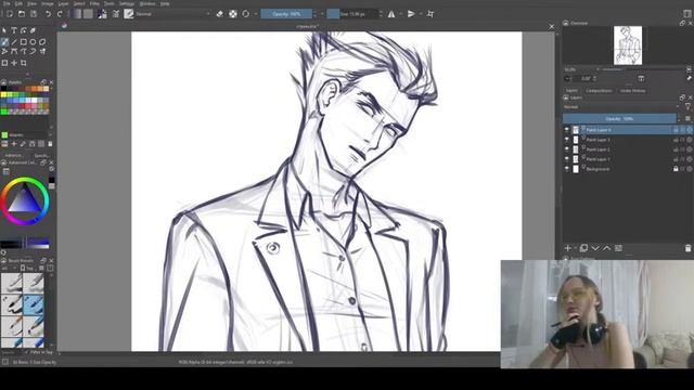 Подписчики попросили нарисовать в #krita это ? | стрим смотреть онлайн
