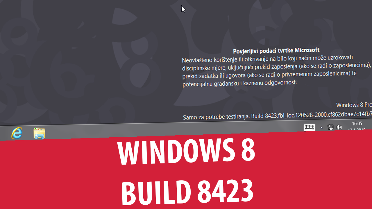 Windows 8 Release Preview build 8423 [Croatian]