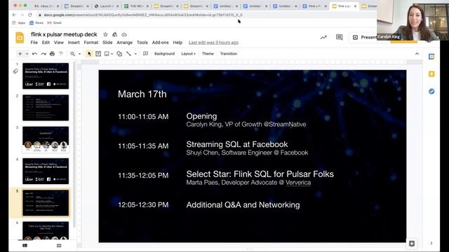 Apache Flink x Pulsar Virtual Meetup: Streaming SQL at Uber and Facebook - 03/17/2021 Day Two смотреть онлайн