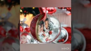 Необычный подарок на Новый Год. Новогодний шарик с фотографией. Фото-шар ручной работы.