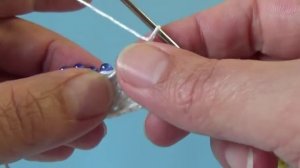 Вязание бисером.  Прямое полотно с обрывом нити. Урок 20.