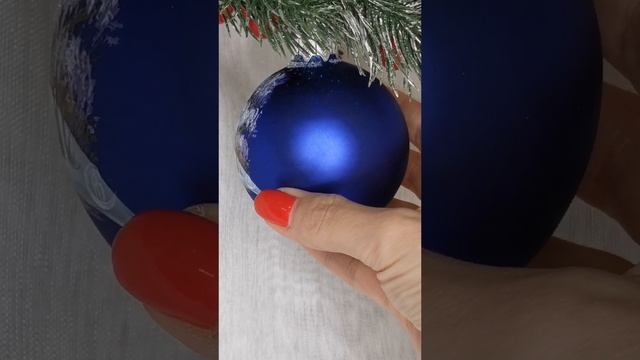 Арт. М19  Шар с ручной росписью 65 мм «Холодный вечер»