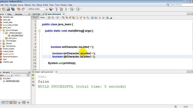 9 Define isLetter isDigit whiteSpace Method смотреть онлайн