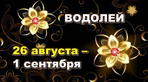 ♒ ВОДОЛЕЙ. 🌸 С 26 АВГУСТА по 1 СЕНТЯБРЯ 2024 г. 🍁 Таро-прогноз 🪬